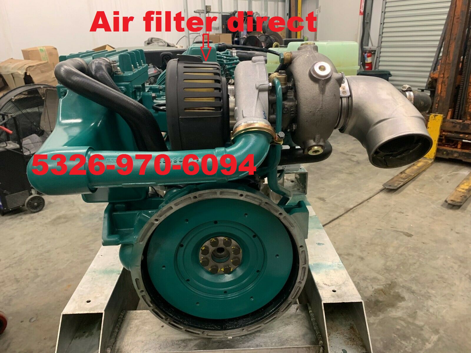 TURBO BORGWARNER K26 RECONDITIONNÉ EN FRANCE - VOLVO PENTA MARINE TAMD31 TMD311 2,4 L 109 129 CV - 53269706094 - ATTENTION ENTREE D'AIR TURBO SOUPLE
